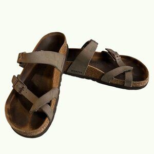 Birkenstock Mayari Women's Sandals Size 37 Size 6.5 Mocha Leather Gorpcore